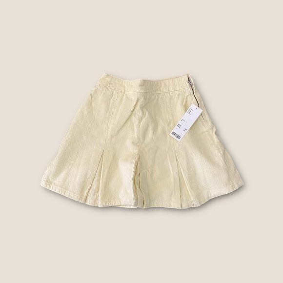 BDG Urban Outfitters Pleated Corduroy Mini Skirt in Ivory XS - Picture 2 of 3